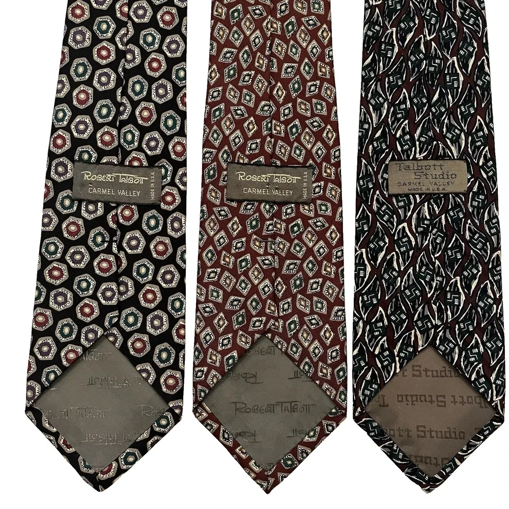 Vintage Robert Talbott Silk Tie Men 3.5